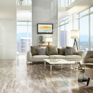Living room tile flooring | Green's Floors & More