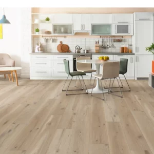 Luxury Vinyl in a kitchen with white cabinets | Green's Floors & More